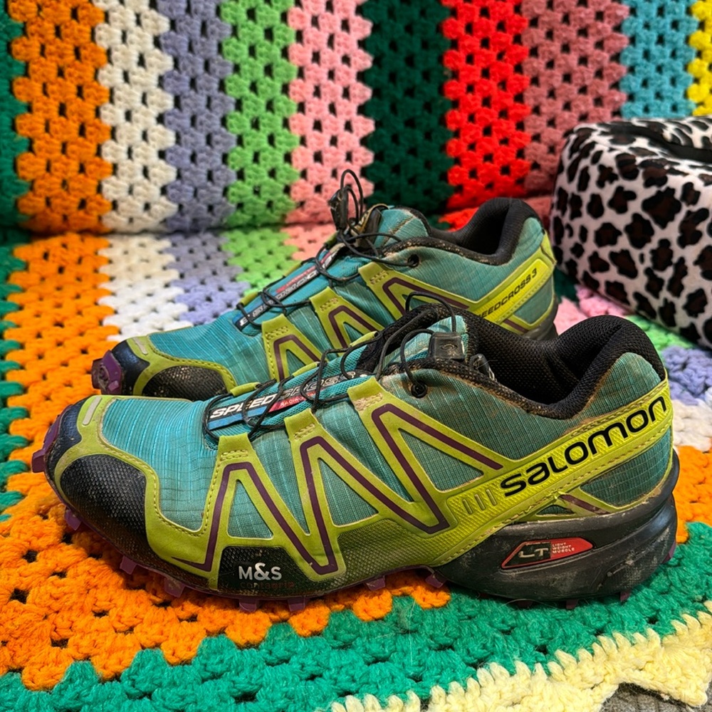 EUC Unisex Salomon Speedcross 3 Trail Running Shoes Spartan Race Tough Mudder